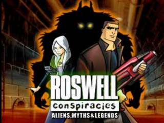 Roswell Conspiracies title screen for Playstation